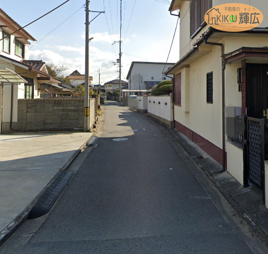高砂市荒井町千鳥2丁目　土地の前面道路含む現地写真
