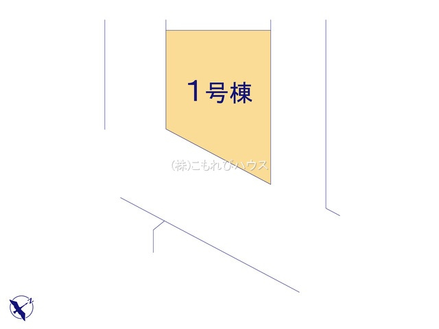 北本市二ツ家　2期　新築一戸建て　グラファーレ　01の区画図|1号棟