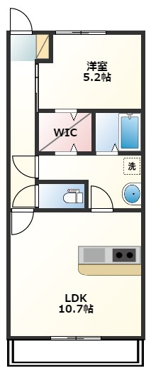 Lien　eterunite（ﾘｱﾝｴﾃﾙﾆﾃ）の間取り