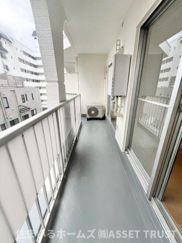 代々木スカイハイツのバルコニー