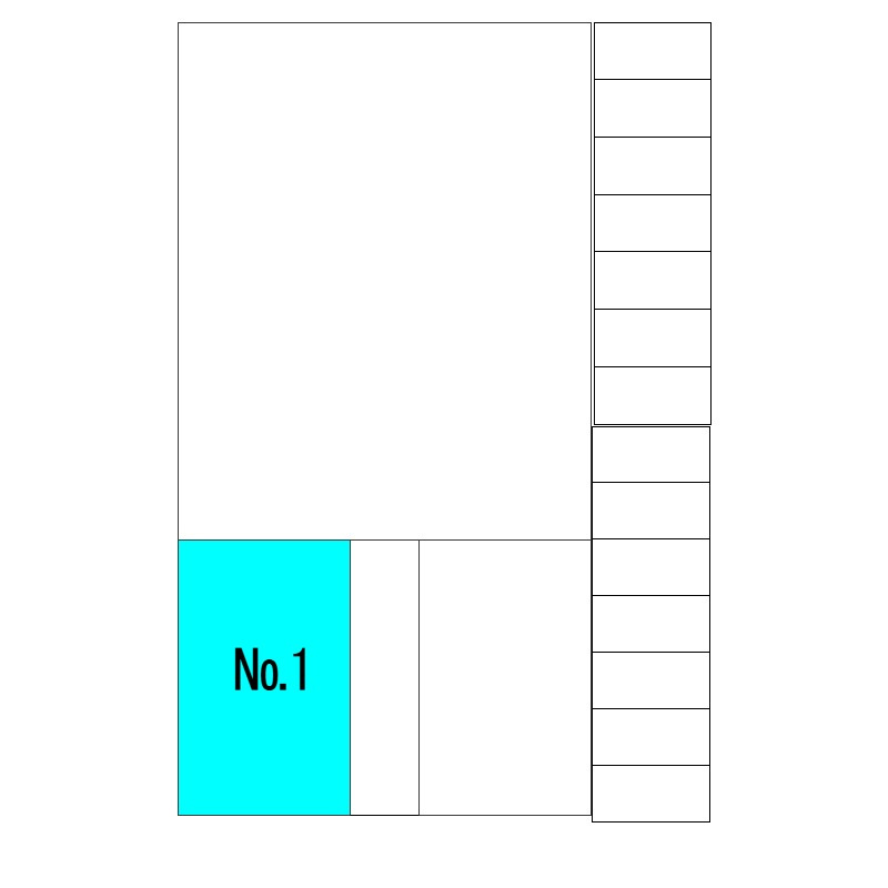 コンフォート赤羽台ガレージの区画図
