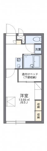 神戸市兵庫区島上町２丁目の賃貸マンションの間取り