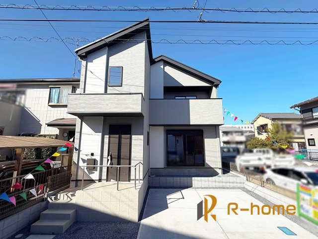 牛久市南17期　新築戸建て　1号棟の外観|ご予約を頂ければ、『平日』はもちろん『早朝』や『夜間』もご見学可能です♪お気軽にお申し付けください♪