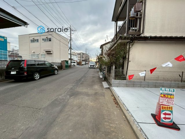 所沢市北原町4期　新築戸建　リガーレの前面道路含む現地写真
