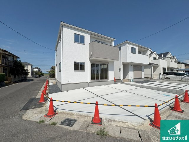 野洲市永原　第1期　新築一戸建ての外観|お客様に長く安心して住んでいだだける事にこだわった家づくり！住んでからのアフターサービスにもしっかりと取り組んでいます！