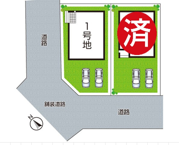 野洲市永原　第1期　新築一戸建ての区画図|全２区画