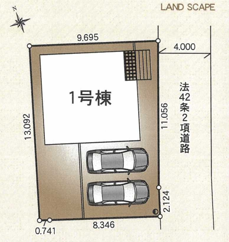 【Cradle garden】宇都宮市今泉町 第4 限定1邸の区画図|○今からご覧いただけます○