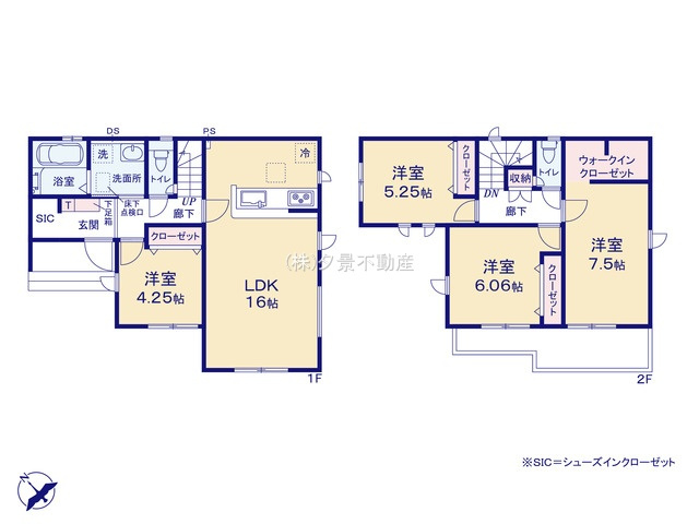 《仲介手数料無料》上尾市大字原市4122-5新築一戸建てグラファーレの間取り