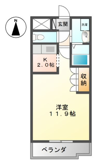 【間取り】 | グランヴェール中島