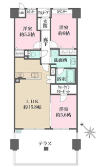 【間取り】 | テラス北千里古江台Ⅰ番館