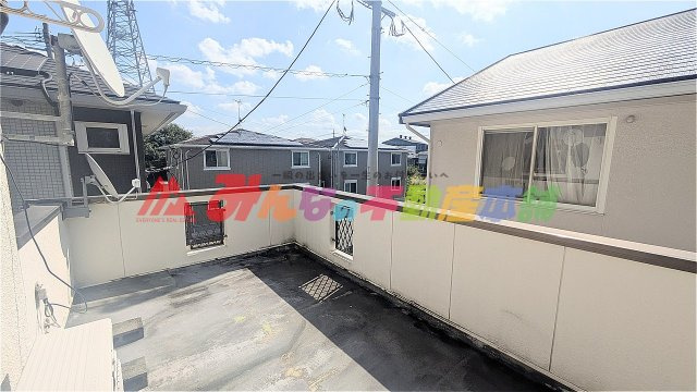 久留米市津福本町の中古一戸建のバルコニー