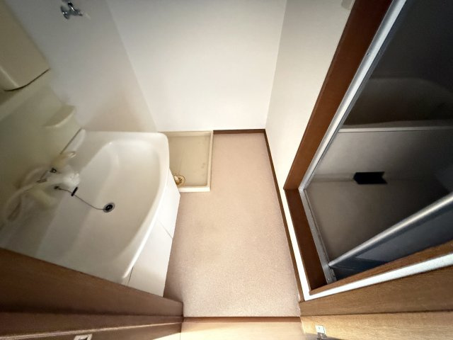 高そねマンションの洗面所