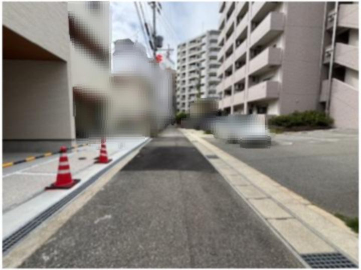 須磨区行幸町１丁目新築一戸建の前面道路含む現地写真