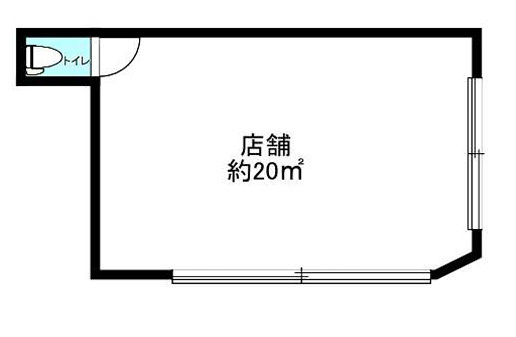 鶴橋本通商店街店舗の間取り