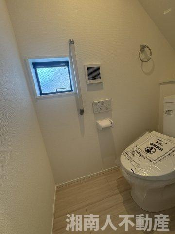 平塚市千石河岸　新築一戸建てのトイレ|清潔感のあるトイレです