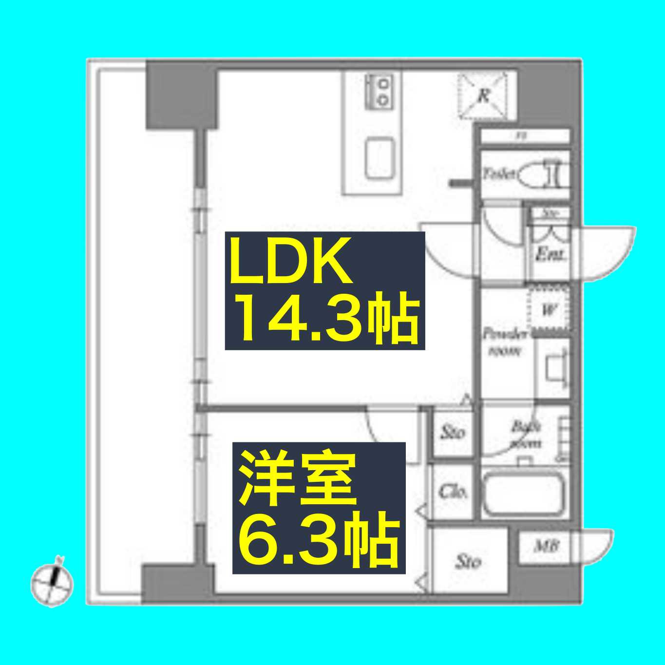 ファーストレジデンス栄の間取り
