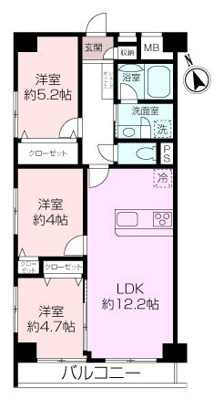【フルリフォーム×3LDK×鷺沼さくら公園スカイマンション】の画像