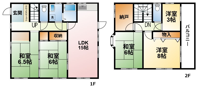 本郷貸家の間取り