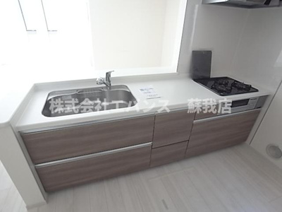 【キッチン】 | 矢作町戸建 | お料理しやすいキッチンです