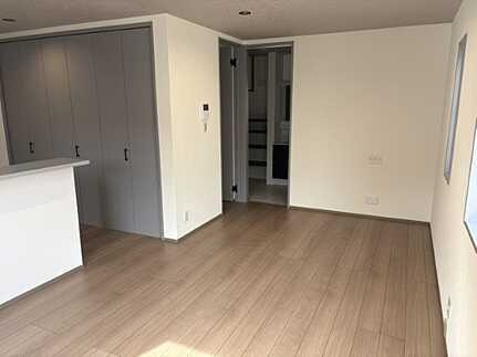 広島市中区江波西1丁目　新築一戸建ての居間・リビング