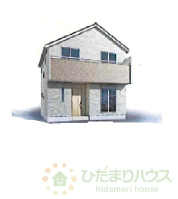 野田市大殿井2期　新築戸建　1号棟の外観パース|外観パース　1号棟　（現状と異なる場合がございます。）