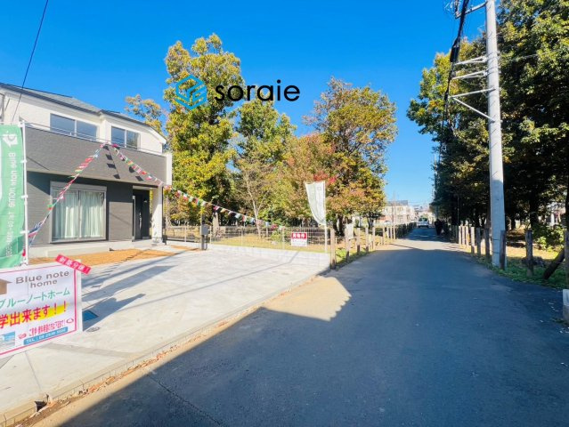 所沢若狭　第1期　新築戸建て　ハートフルタウンの前面道路含む現地写真|11/17　撮影
