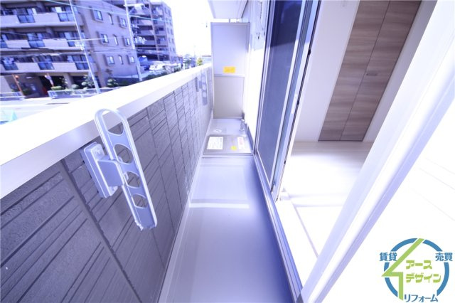 ベルプラージュ魚住のバルコニー