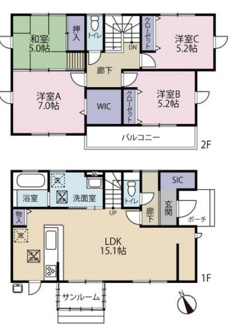 【間取り】 | 花見川区千種町　中古戸建