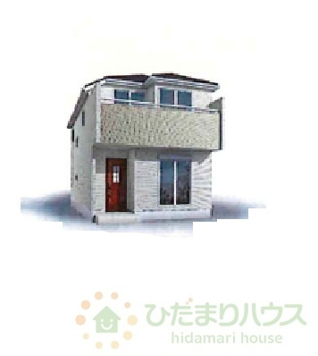 野田市大殿井2期　新築戸建　2号棟の外観パース|外観パース　2号棟　（現状と異なる場合がございます。）