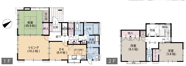 【間取り】 | 横浜市緑区三保町　中古一戸建て | 横浜市緑区三保町　中古一戸建て