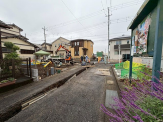 【前面道路含む現地写真】 | 川越市砂久保　新築分譲　東武東上線『新河岸駅』徒歩19分　【高階北小学区】