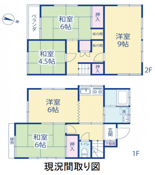 ふじみ野市中丸２丁目の売地のその他|現況間取り図
