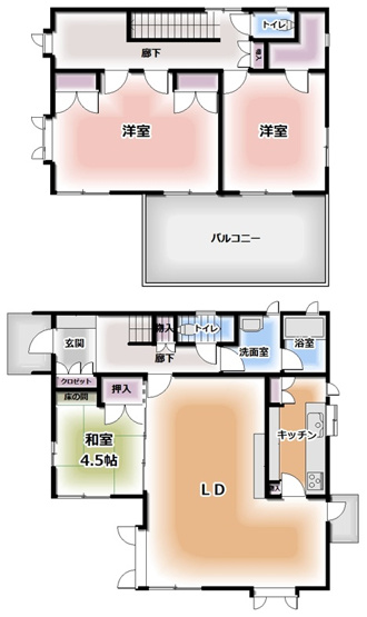 【間取り】 | 加須市礼羽　中古一戸建