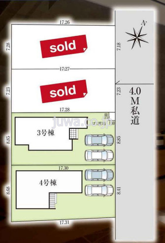 【新築分譲住宅】ふじみ野市亀久保26期の区画図