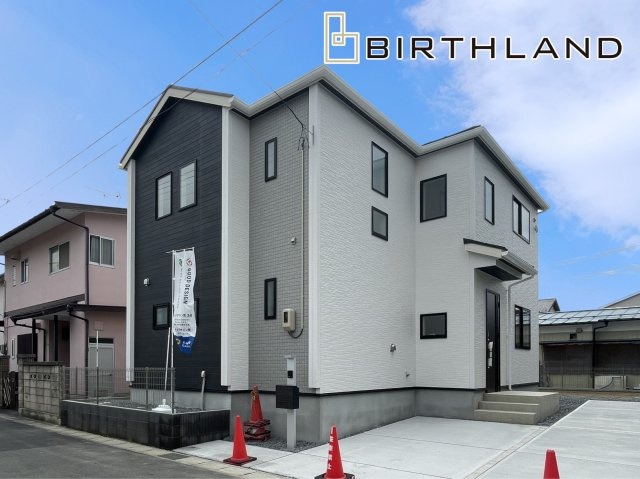 新築戸建・新築建売　郡山市静町【長期優良住宅】大成小・郡山七中の外観|＜1号棟＞開放感たっぷりの4LDK♪南庭付きもうれしいポイント！