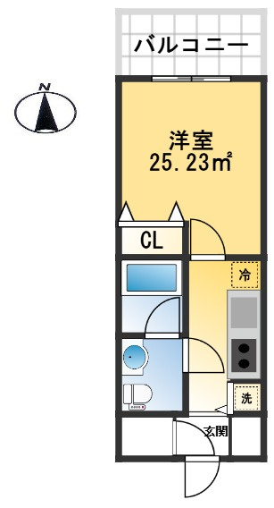 S-FORT江坂垂水町(旧：サムティ江坂Vangelo)の間取り
