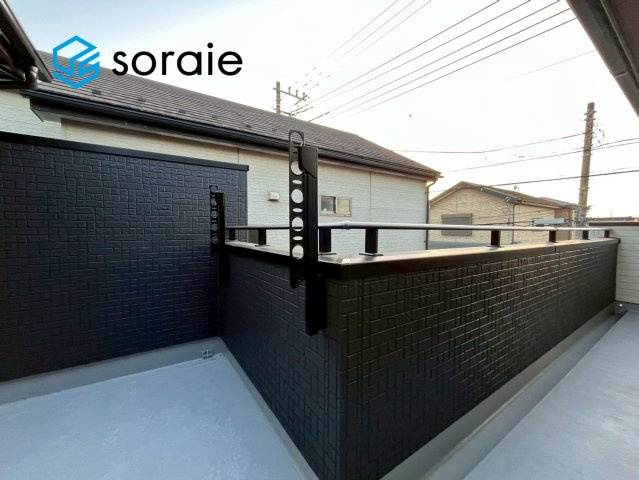 川越市小室　新築戸建　ブルーミングガーデンのバルコニー|1月31日撮影