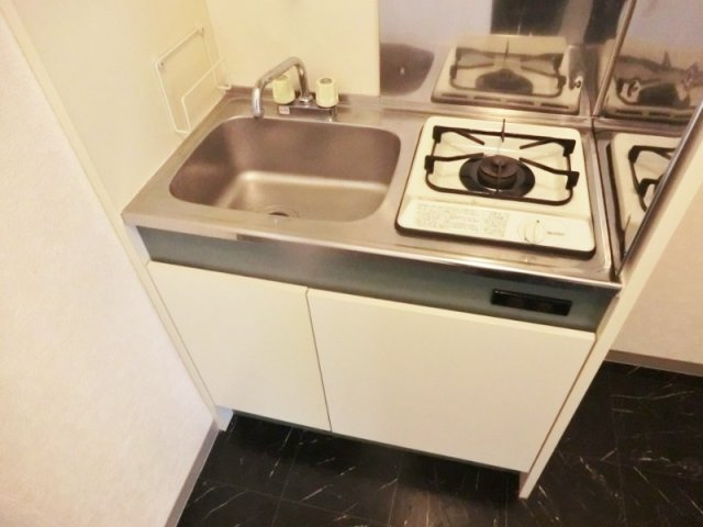 シャンフレア北浦和のキッチン|★１口ガスコンロ付き。都市ガス仕様です。★