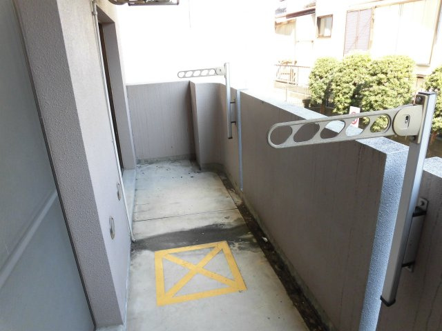 コーポラス青柳のバルコニー