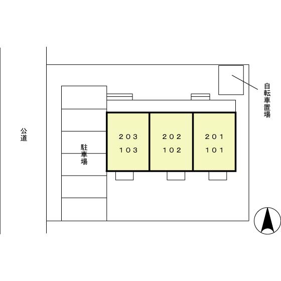 パーク柱の区画図