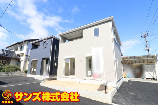 郡山市字城清水　　　１号棟　　　桜小学校、郡山第３中学区の外観|南西側から見た外観