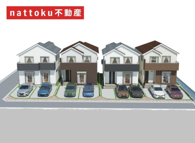 長泉町下土狩　新築戸建　全４棟　D号棟　の外観パース