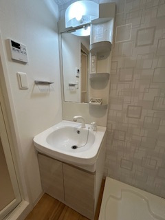 S-RESIDENCE江坂Alegriaの洗面所|忙しい朝には欠かせない洗面所です