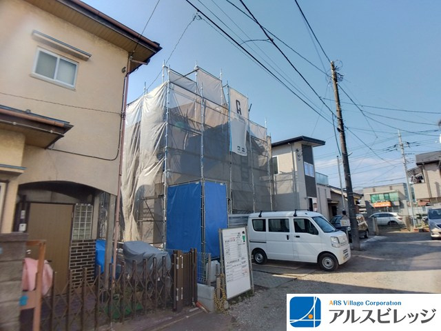 富士見市上沢１丁目の新築一戸建の前面道路含む現地写真