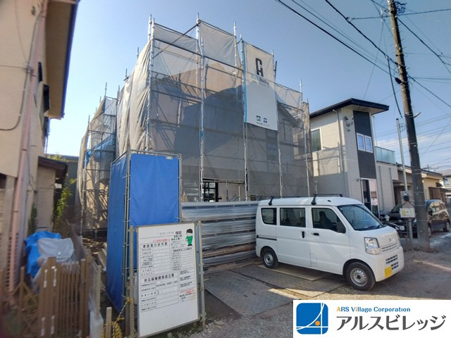 富士見市上沢１丁目の新築一戸建の前面道路含む現地写真