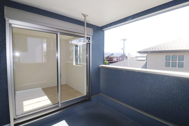 郡山市字城清水　　　２号棟　　　桜小学校、郡山第３中学区のバルコニー