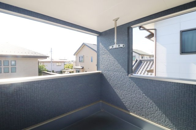 郡山市字城清水　　　２号棟　　　桜小学校、郡山第３中学区のバルコニー