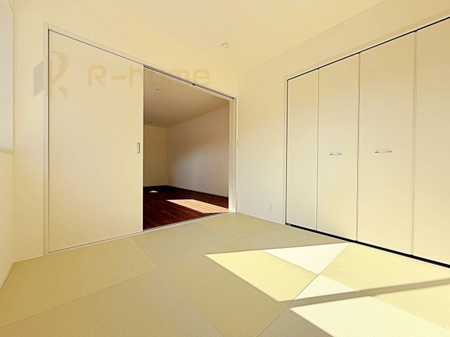 水戸市内原町第12　新築戸建て　1号棟の和室|フローリングより衝撃が少ない和室は、ご両親のお部屋やキッズスペース、客間としても活用頂けます。