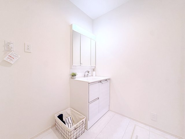 新築戸建・新築建売　福島市森合蒲原　森合小・清水中の洗面所