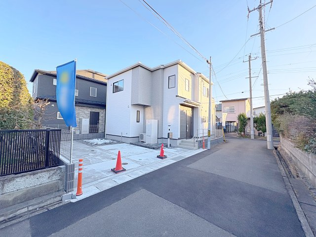 新築戸建・新築建売　福島市森合蒲原　森合小・清水中の前面道路含む現地写真